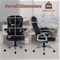 Leather Executive Computer Chair with Ergonomic Support and Padding